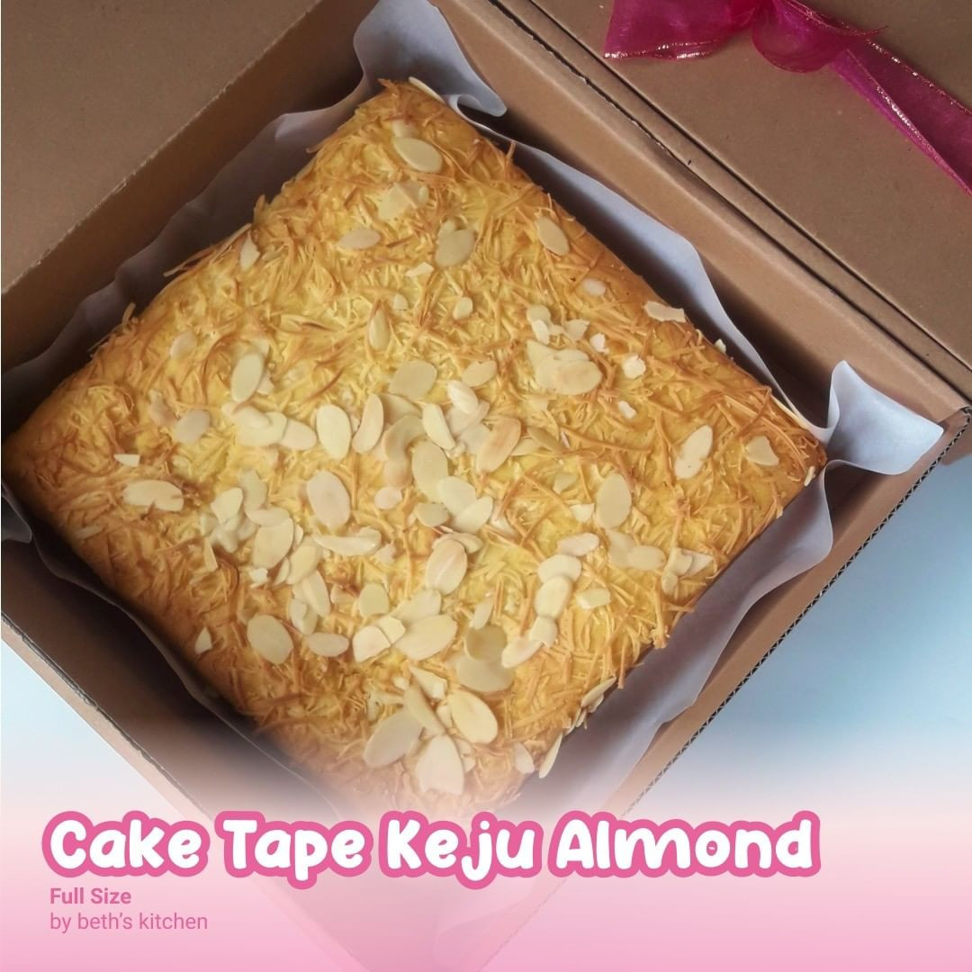 Cake Tape Keju Almond