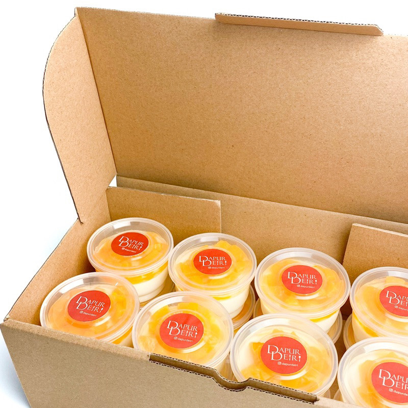 Box Of 9, 12, Or 16 Peach Cocktail Pudding
