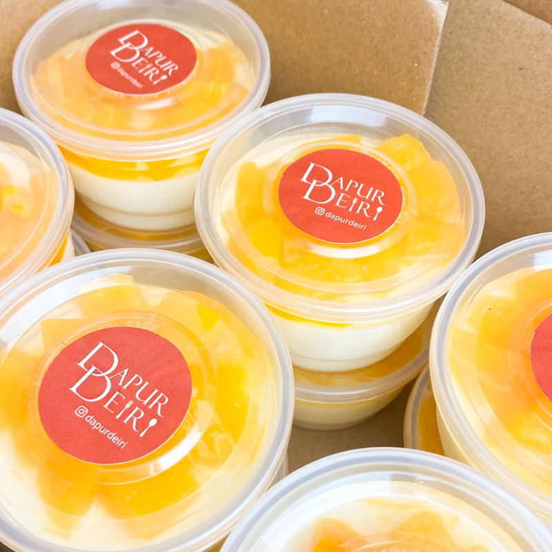 Box Of 9, 12, Or 16 Peach Cocktail Pudding