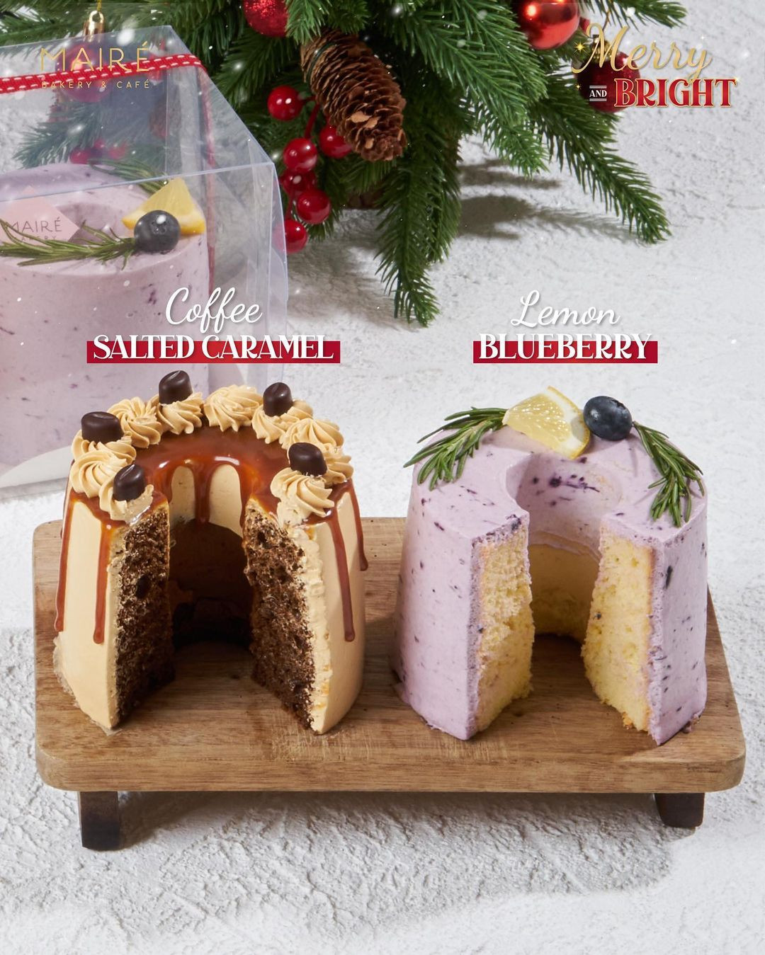 Duet A : 2 - Mini Coated Chiffon Cake Package