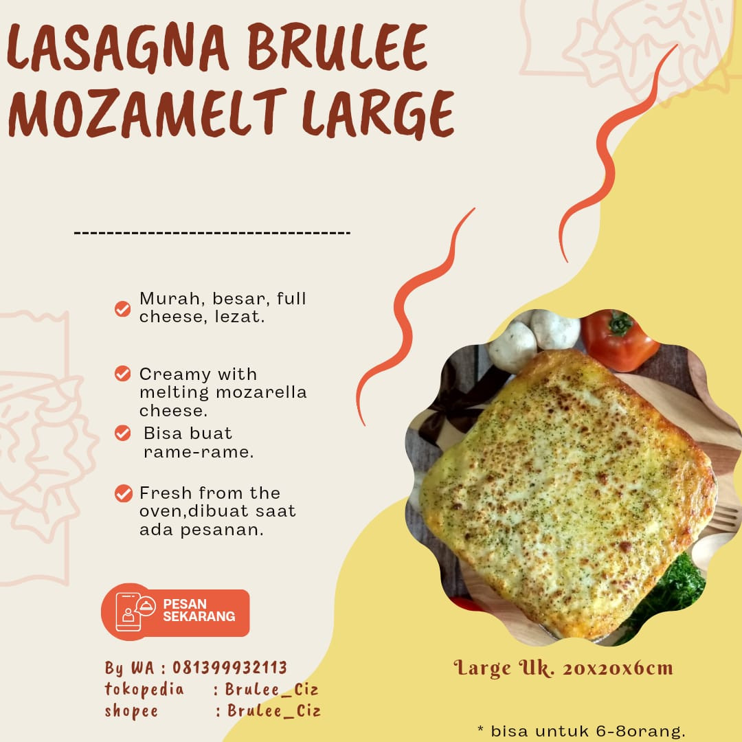 Lasagna BruLee Mozamelt Large