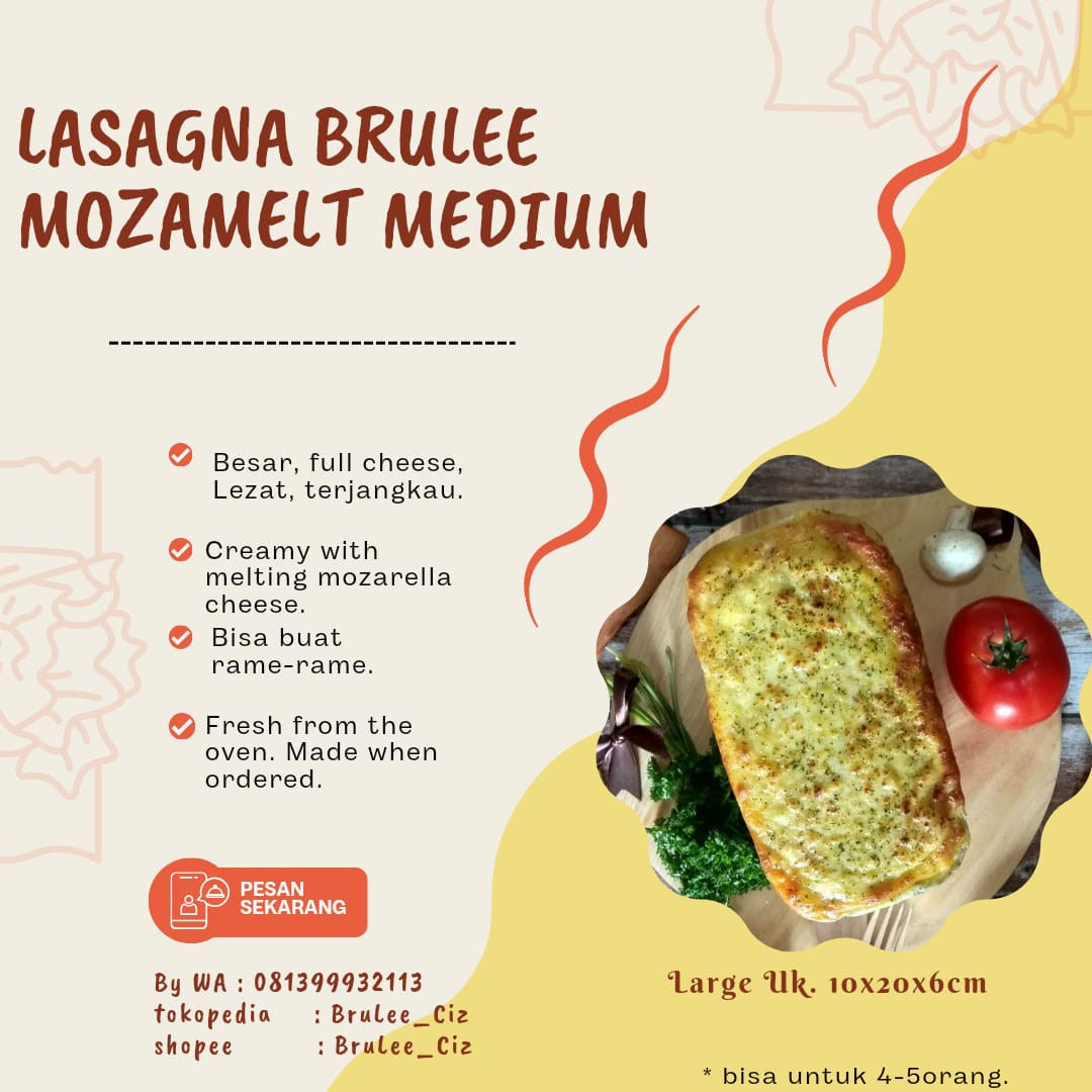 Lasagna BruLee Mozamelt Medium