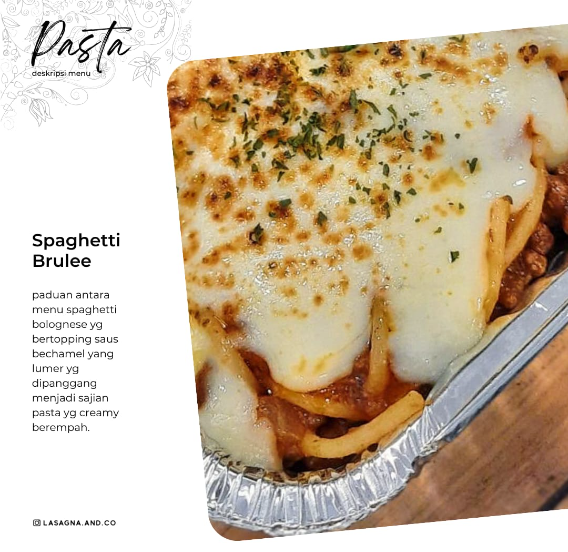 Spaghetti Brulee - half family size