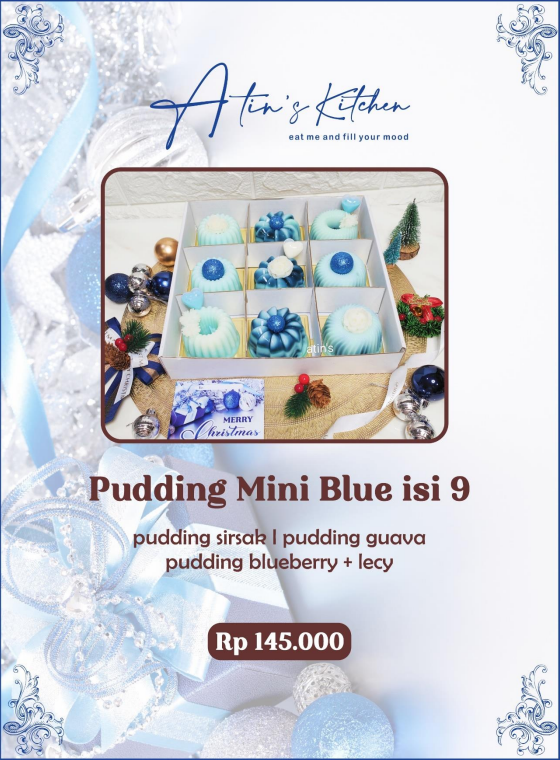 Pudding Mini Blue isi 9
