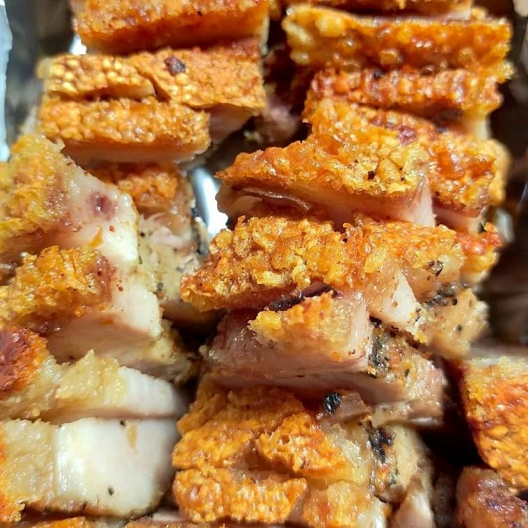 roasted crispy porkbelly /samcan crispy /babi panggang 500gram