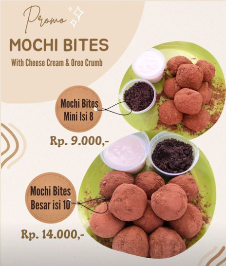Mochi Bites - Cheese Cream & Oreo