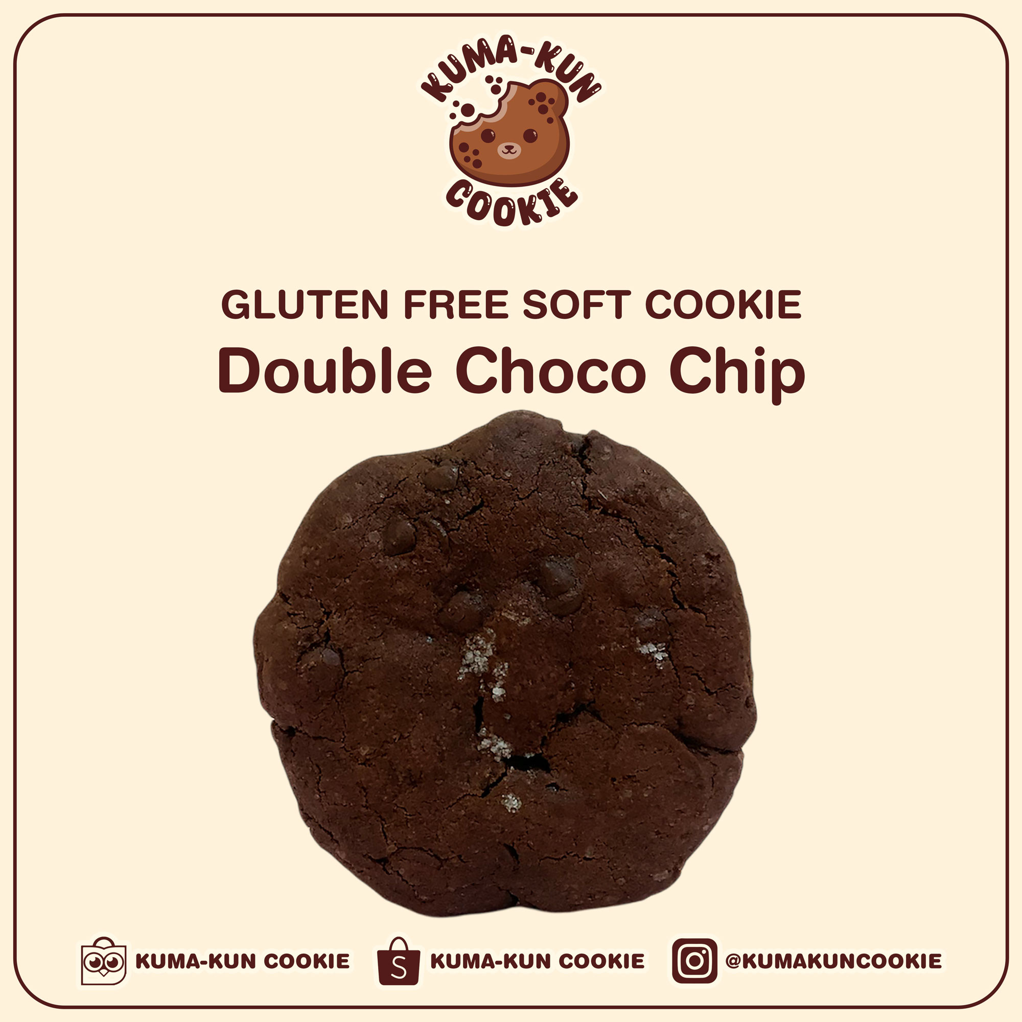 Gluten Free Soft Cookie - Double Choco Chip
