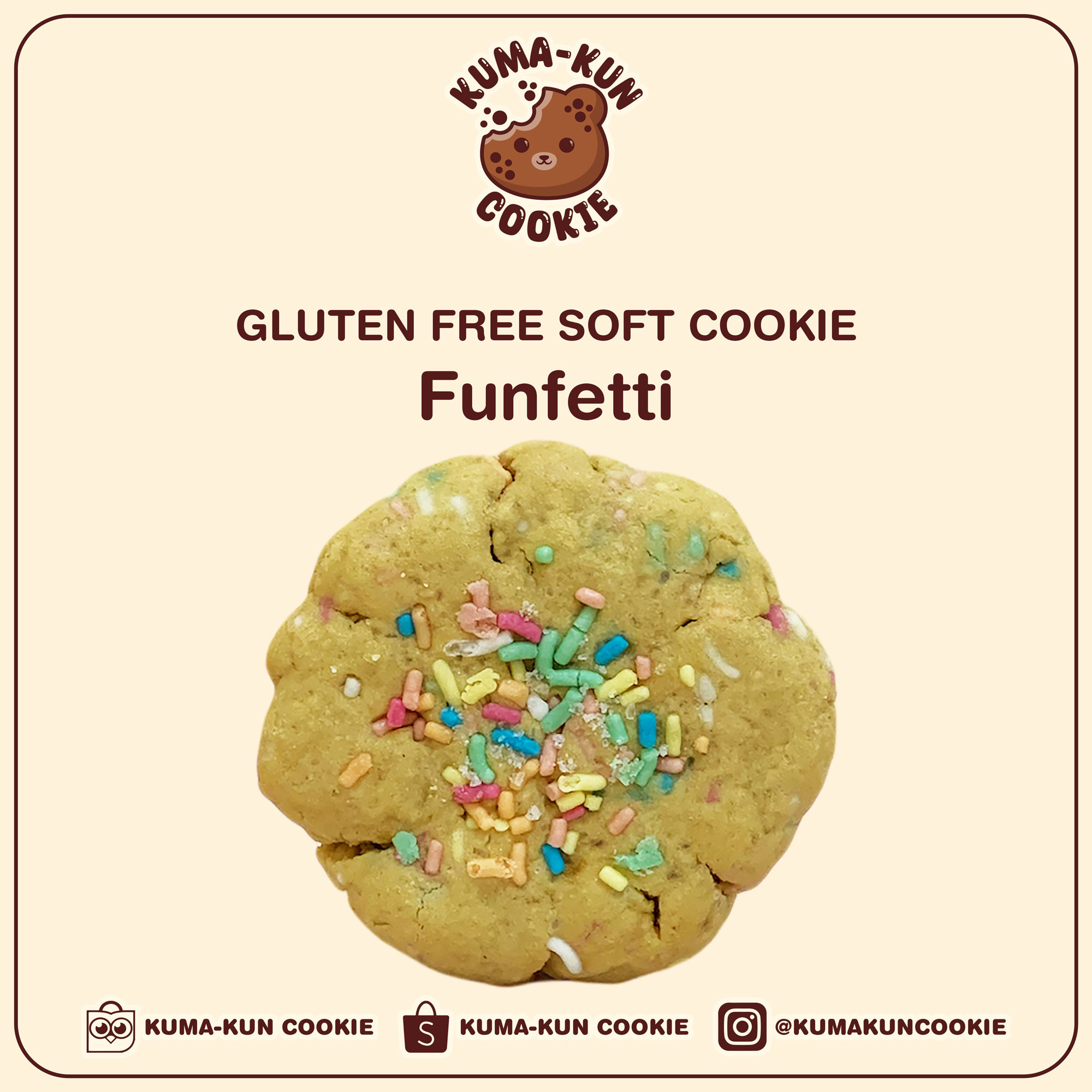 Gluten Free Soft Cookie - Funfetti