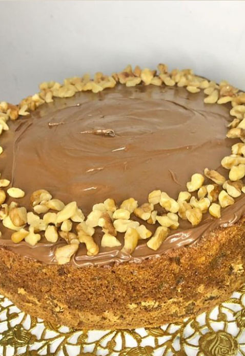 Banana Cake Walnut Nutella