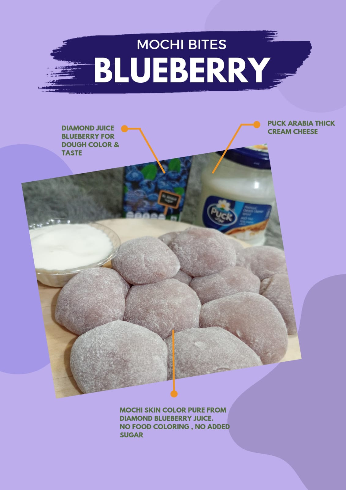 Mochi Bites Blueberry