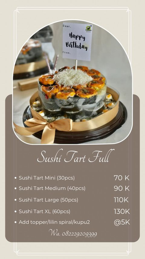Sushi Mix Medium Tart