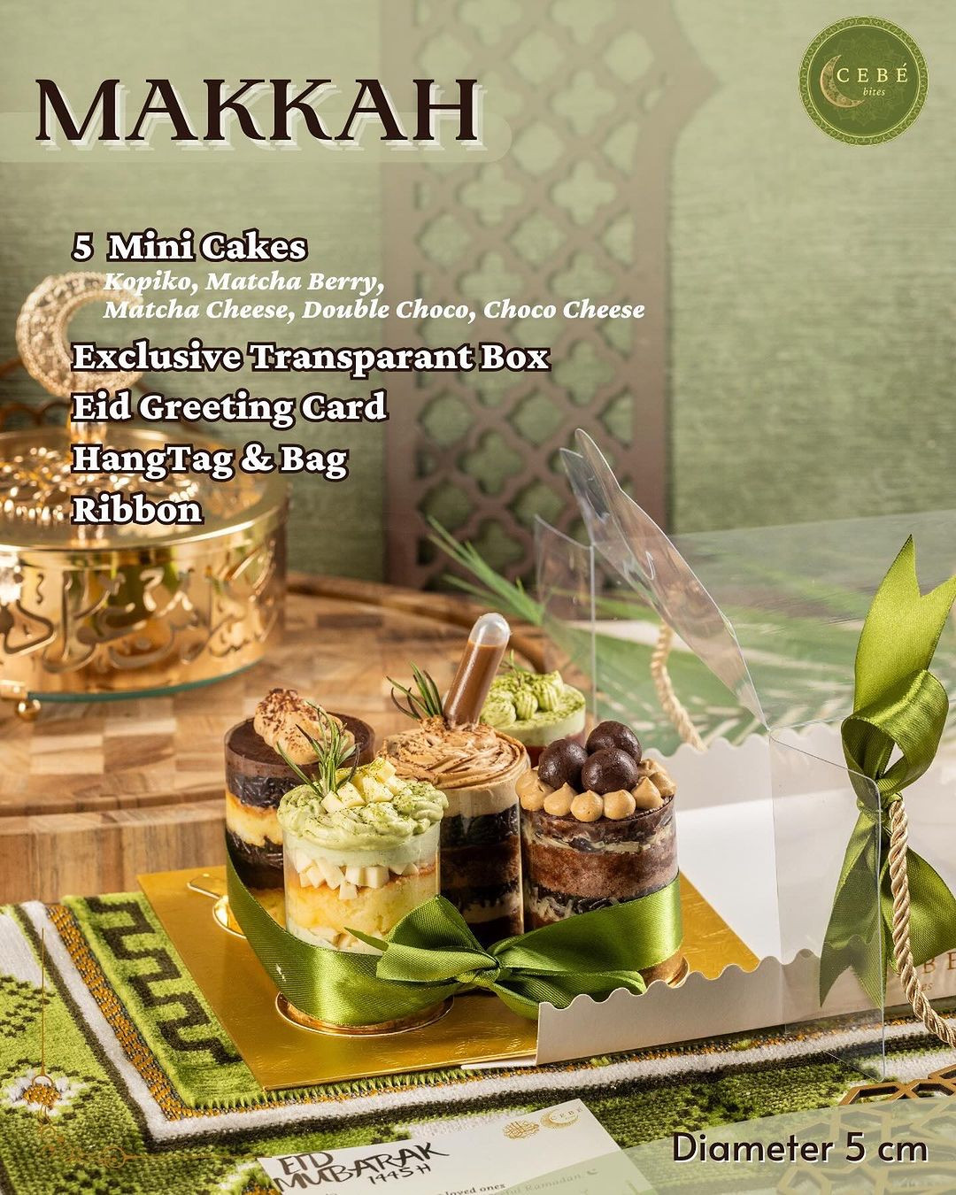 Makkah- 5 Mini Cakes