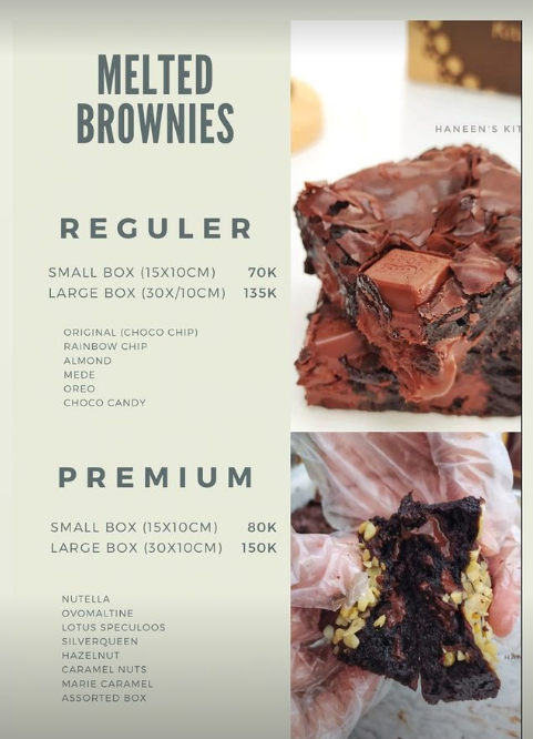 Melted Brownies Reguler Small Box