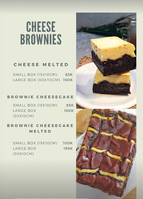 Cheese Brownies Cheese Melted Small Box