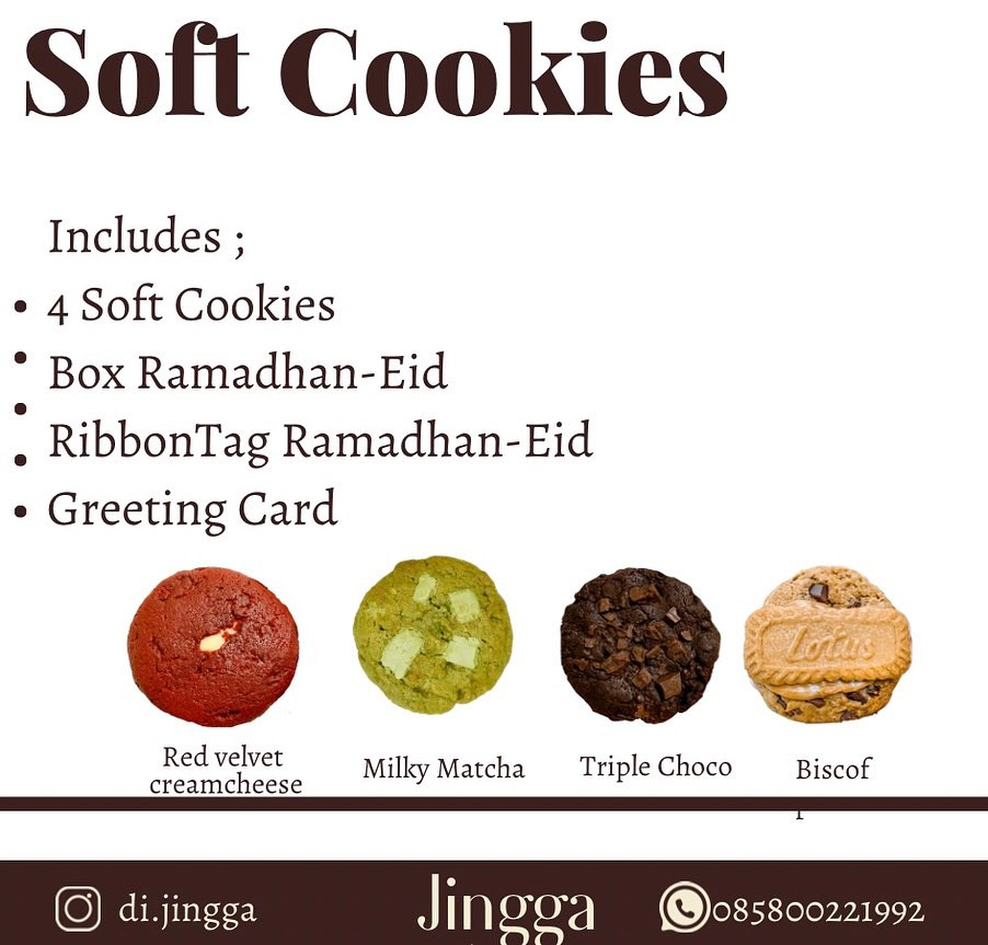 Soft Cookies box of 4