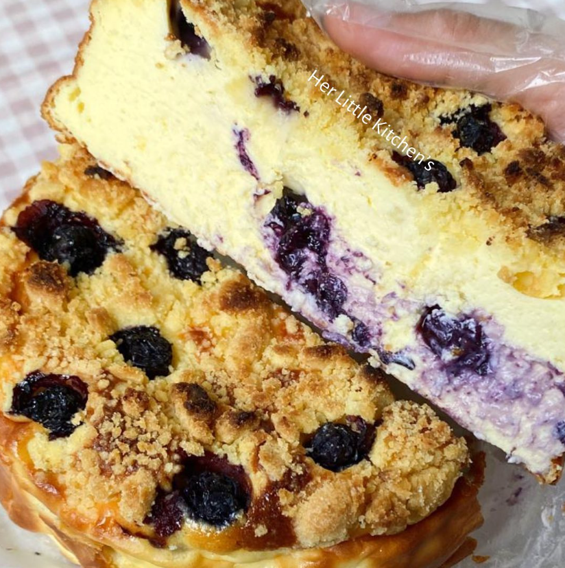 Blueberry Burnt Cheesecake