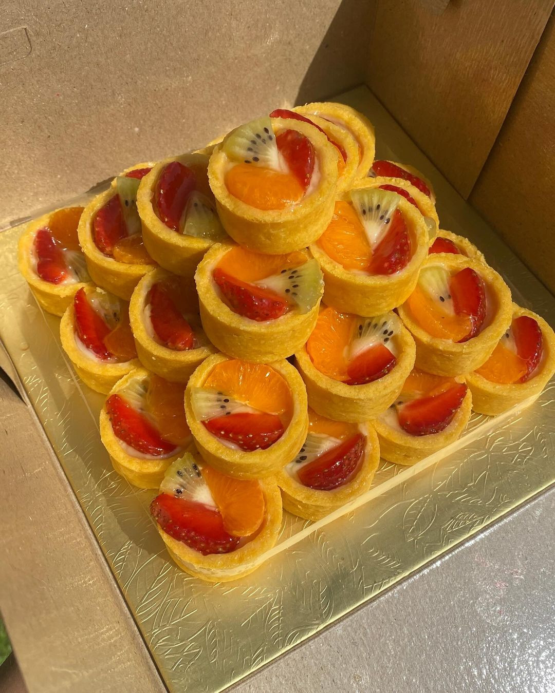 Fruit Mini Tart Tower