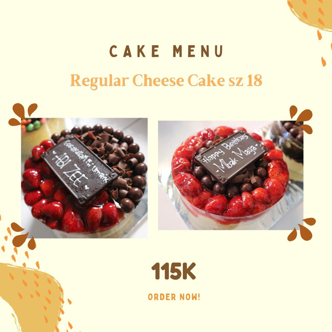 Regular Cheese Cake size 18