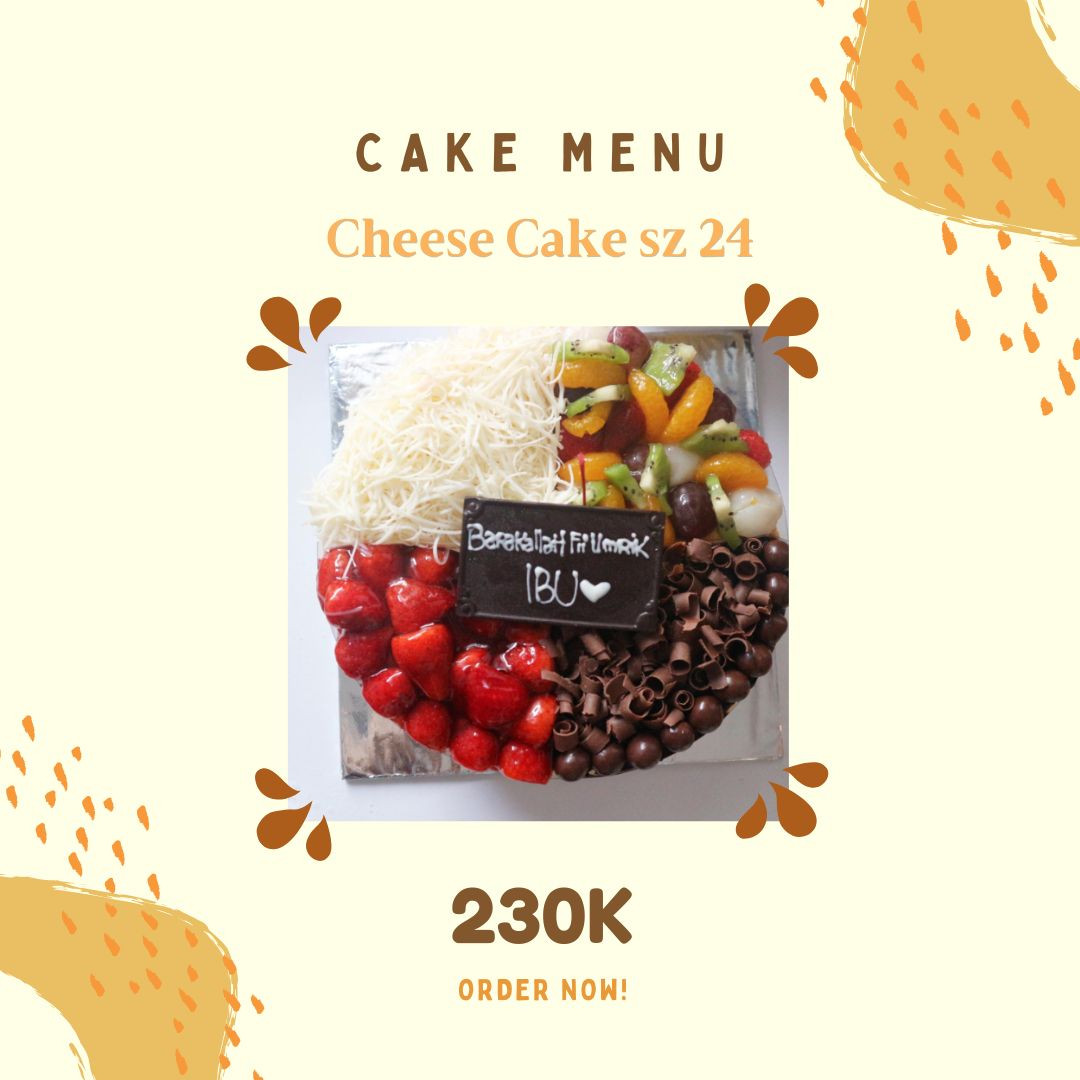 Cheese Cake size 24 Aneka Topping