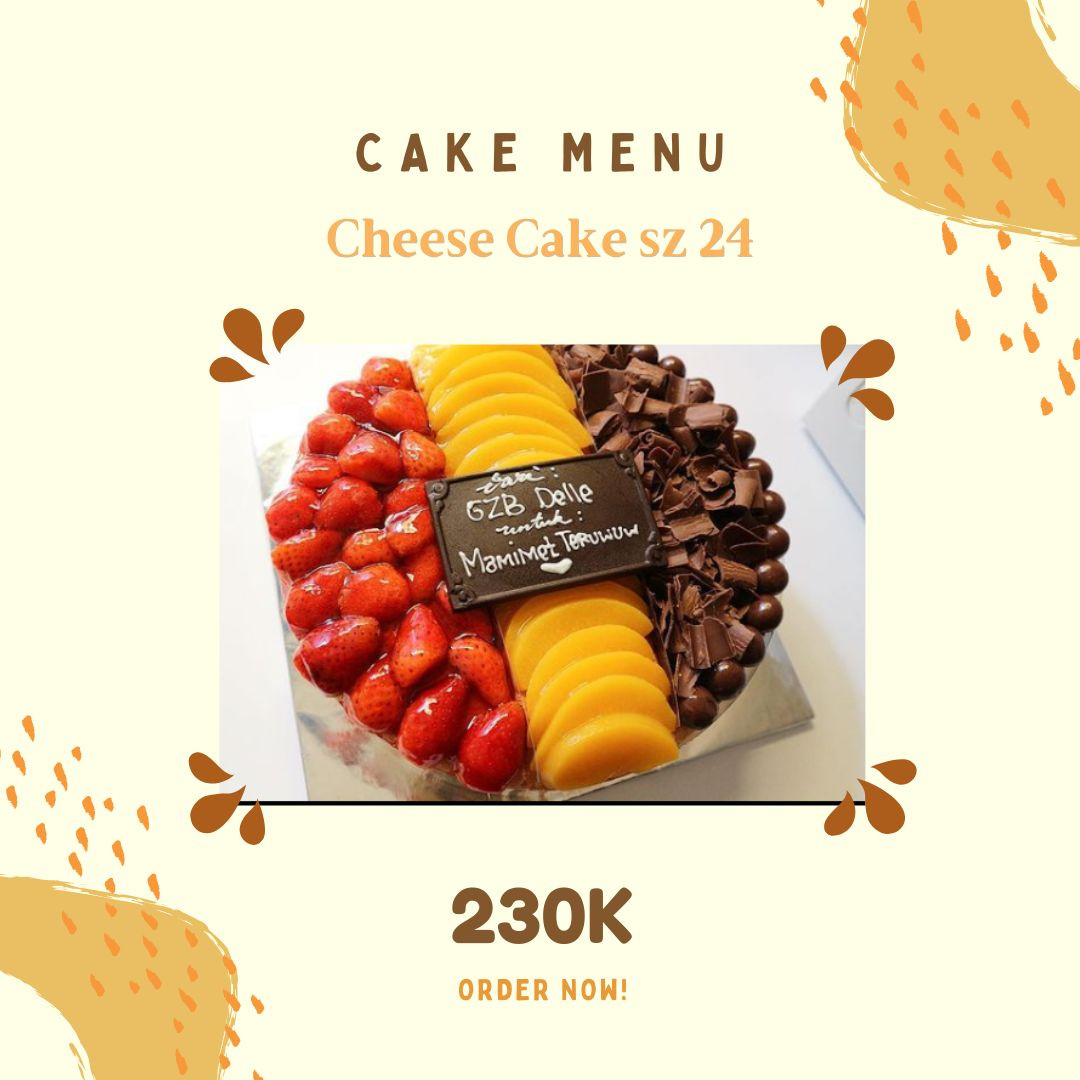 Cheese Cake size 24 Aneka Topping