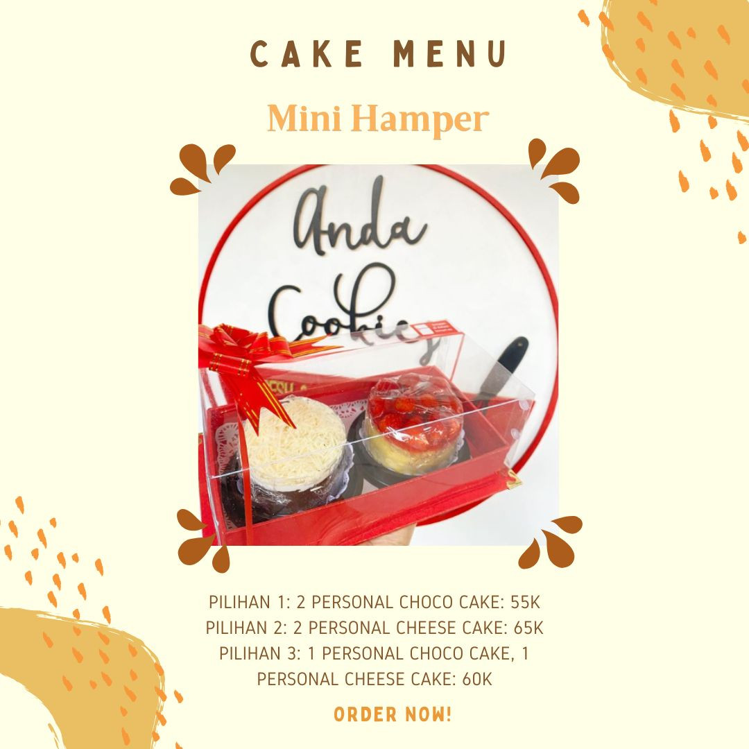 Mini Hamper: 2 Personal Choco Cake