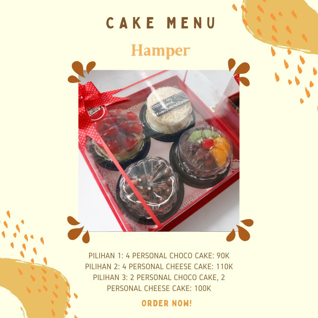 Hamper: 4 Personal Cheese Cake