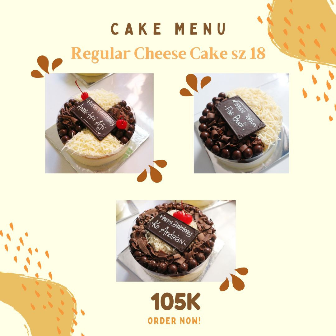 Regular Cheese Cake size 18