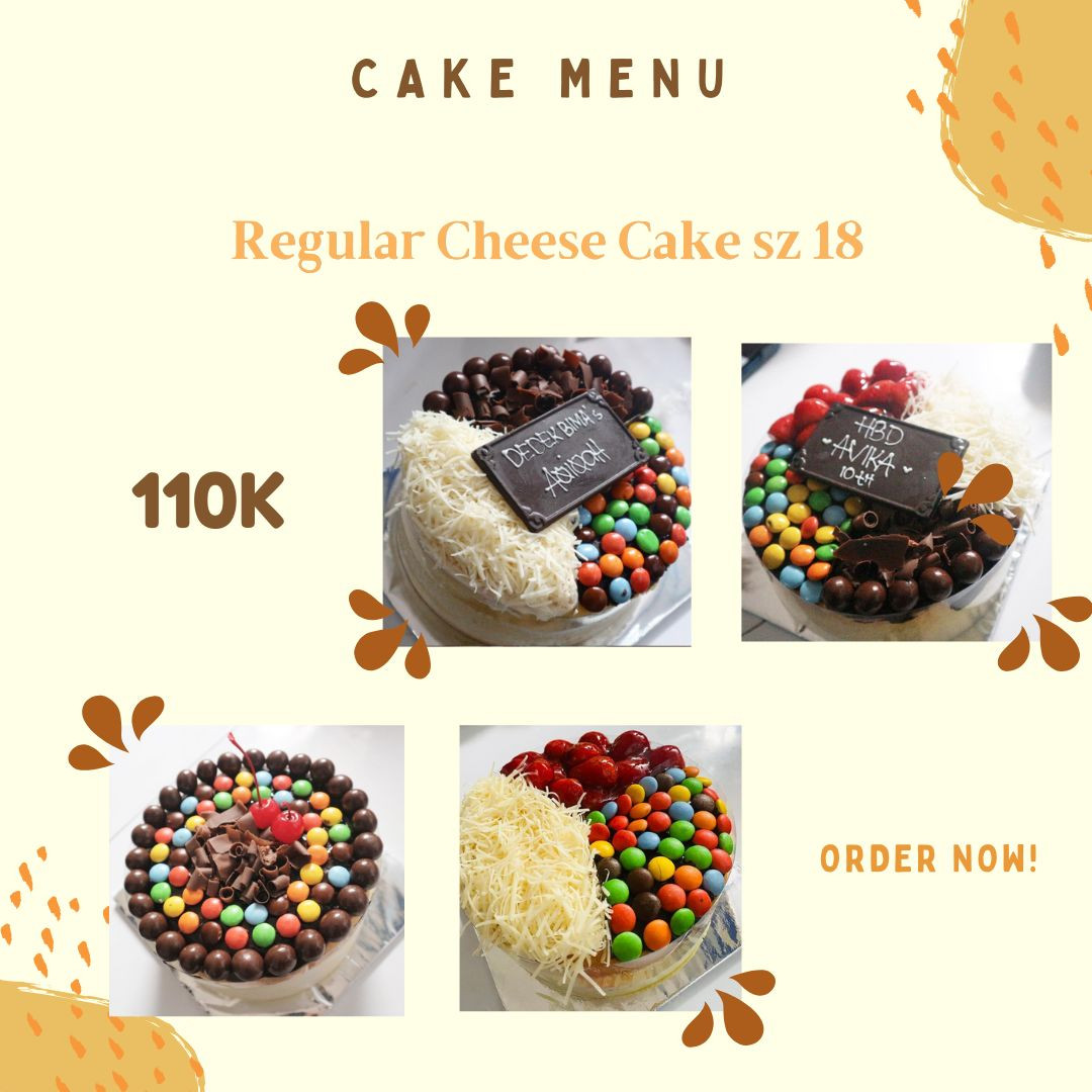 Regular Cheese Cake size 18