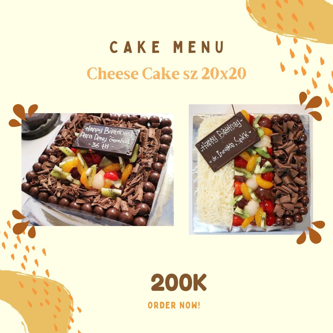 Cheese Cake size 20 Aneka Topping