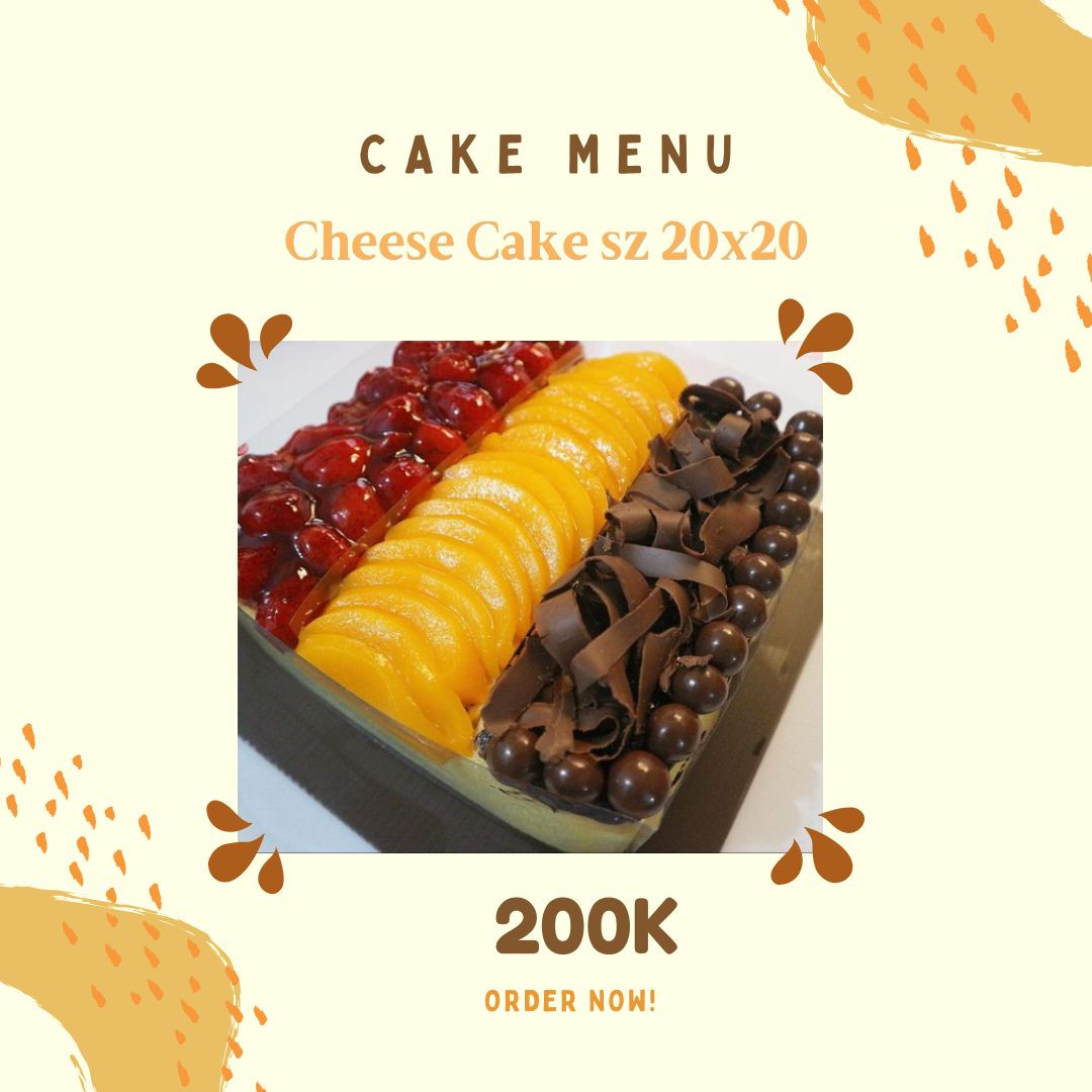 Cheese Cake size 20 Aneka Topping