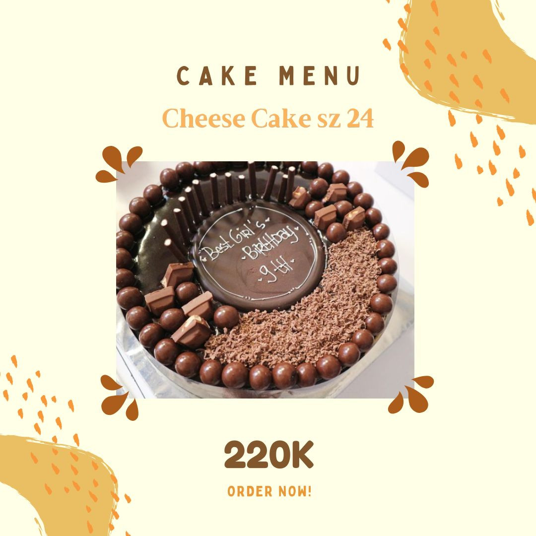 Cheese Cake size 24 Aneka Topping