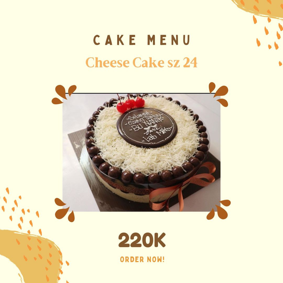 Cheese Cake size 24 Aneka Topping