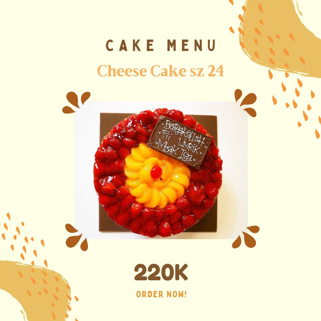 Cheese Cake size 24 Aneka Topping