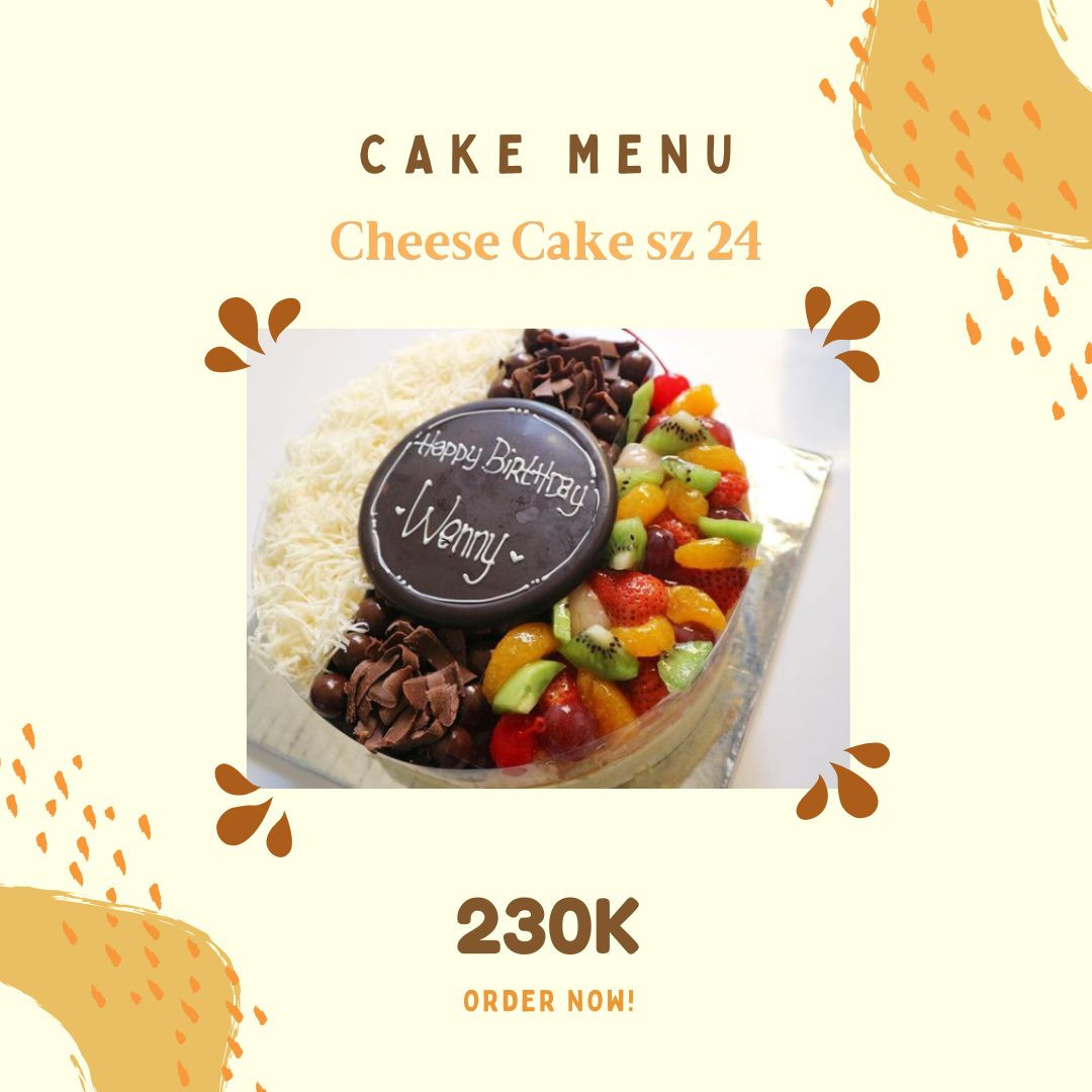 Cheese Cake size 24 Aneka Topping