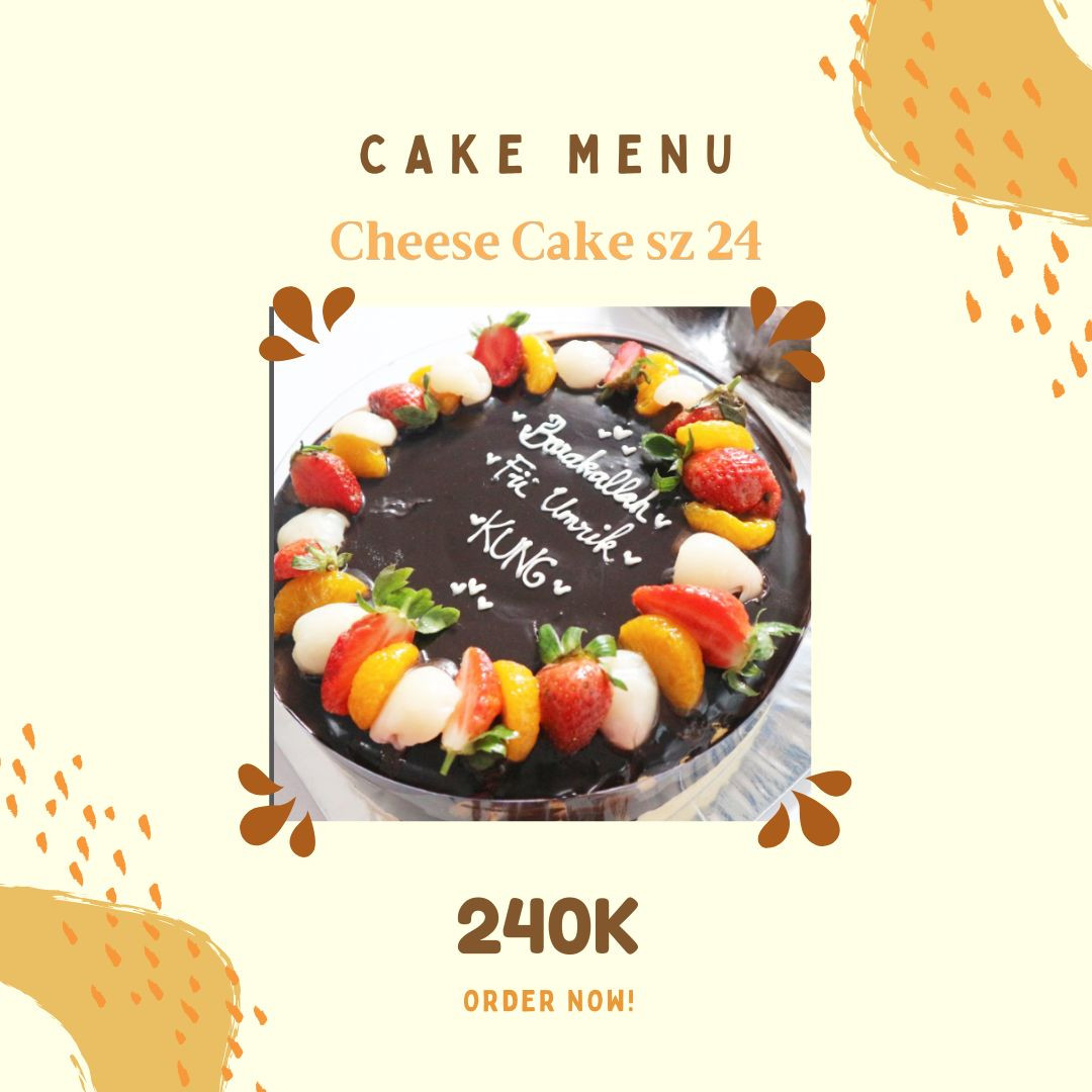 Cheese Cake size 24 Aneka Topping