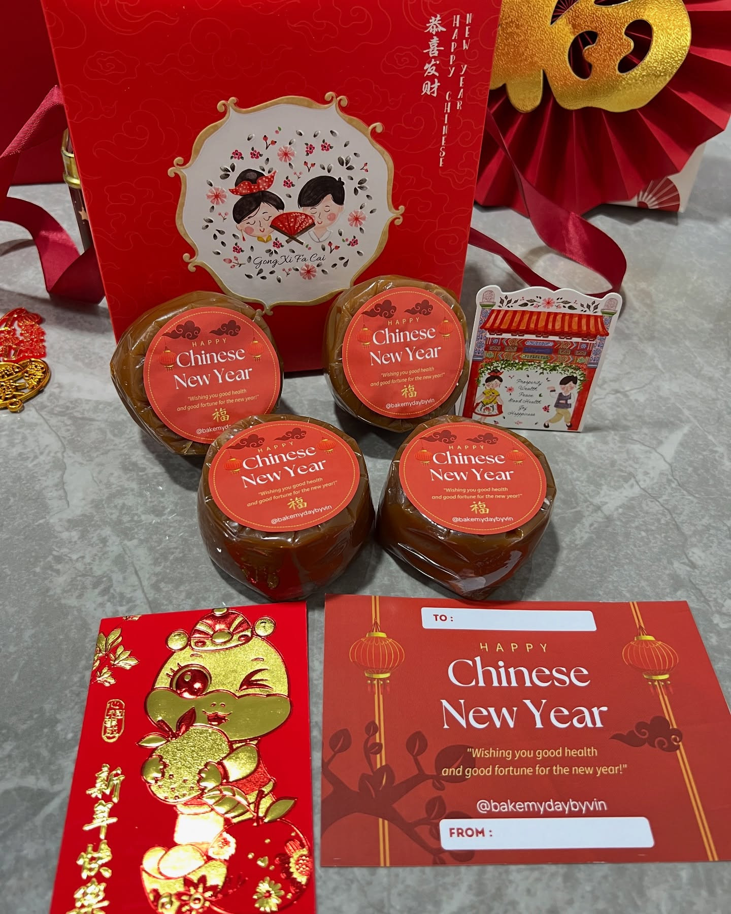 CNY Hampers 2025 4 pcs kue keranjang