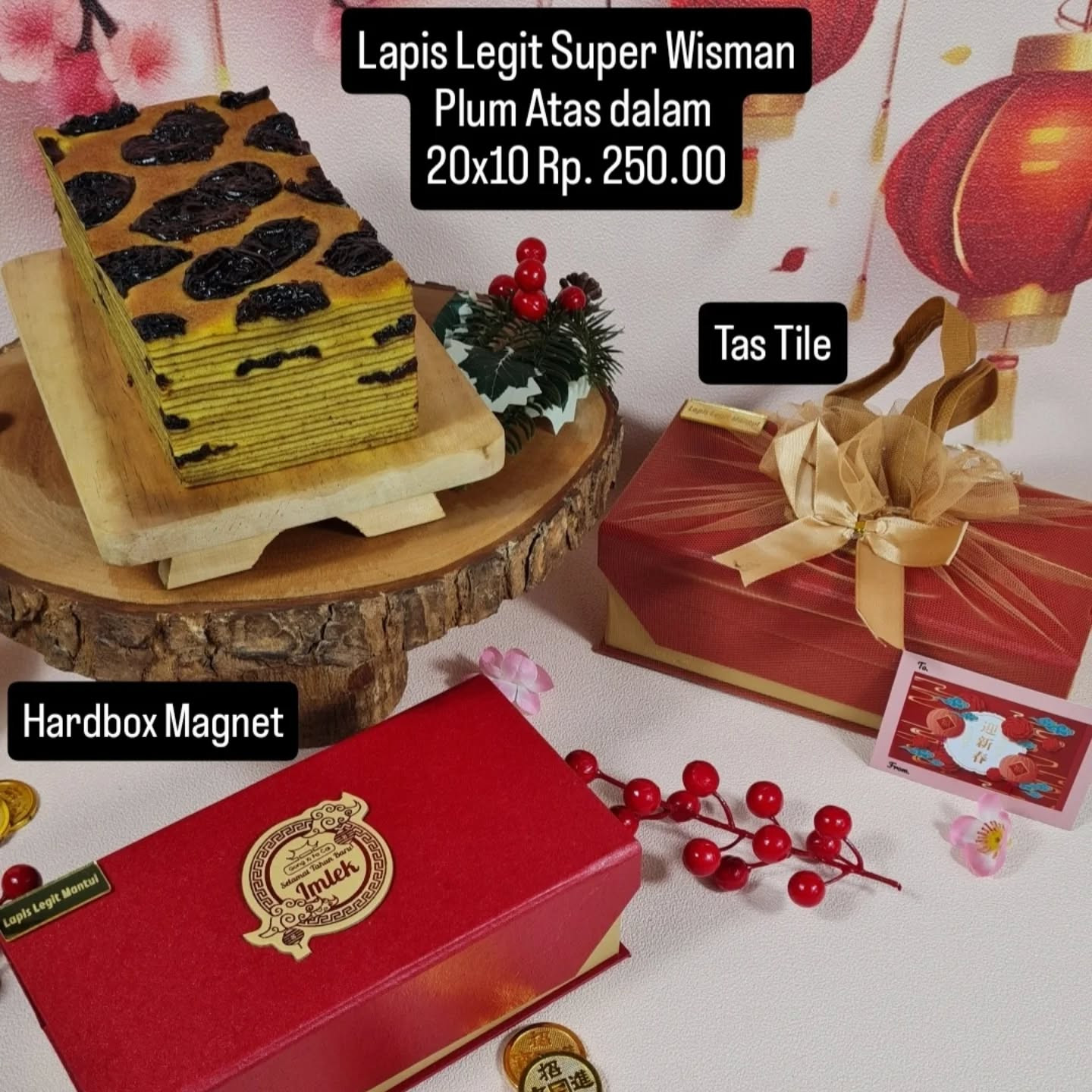 Lapis Legit Super Wisman Plum Atas Dalam 20x10